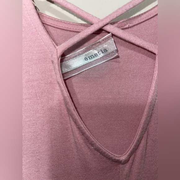 Emetla Light Pink Cutout Back Dress Size Large - Picture 4 of 6